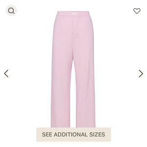 Skims Loose Boyfriend Pants Cherry Blossom Worn Once